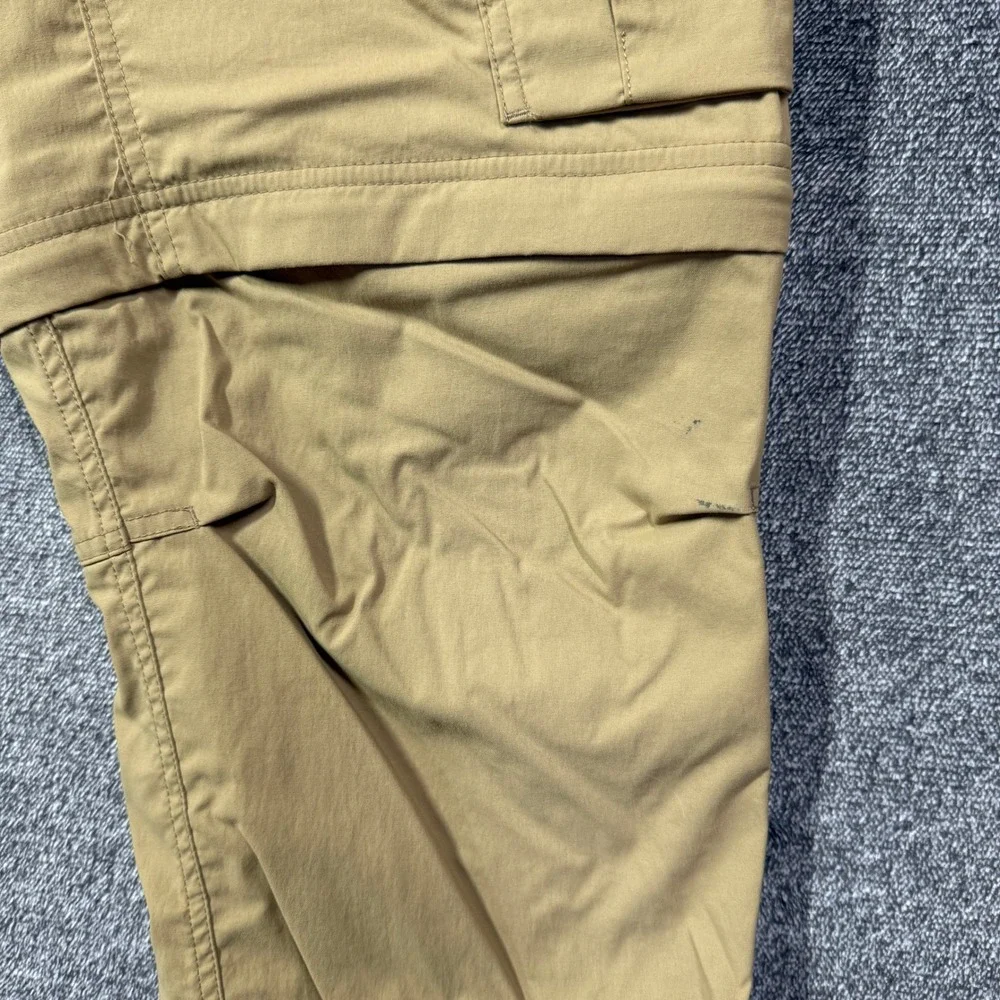 REI Co-op Sahara Convertible Hiking Pants Mens 34x32 Tan Cargo Zip Off Trail
